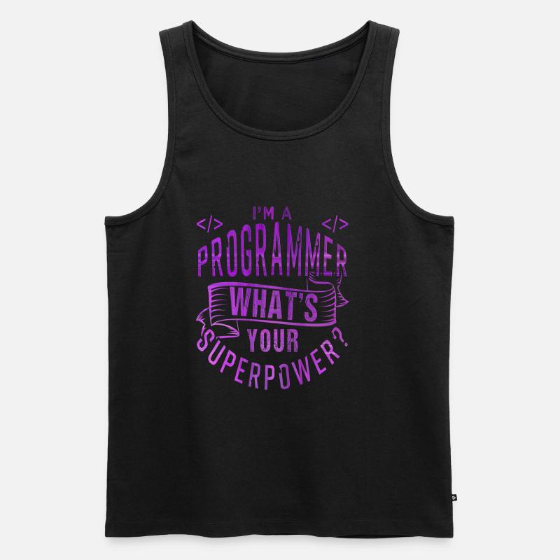 Programmierer - Männer Premium Bio Tank Top - Schwarz