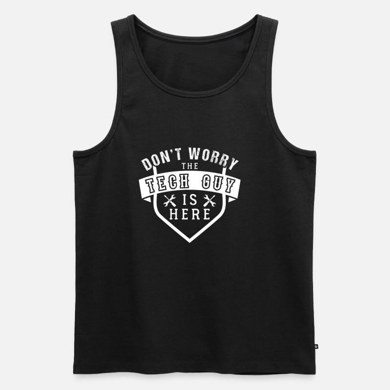 Techniker - Männer Premium Bio Tank Top - Schwarz