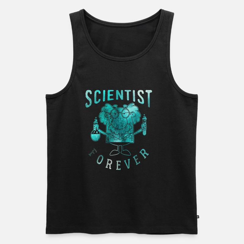 Wissenschaftler - Männer Premium Bio Tank Top - Schwarz