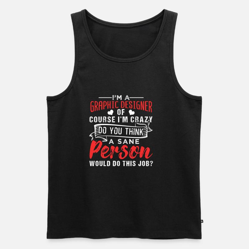 Grafikdesigner - Männer Premium Bio Tank Top - Schwarz