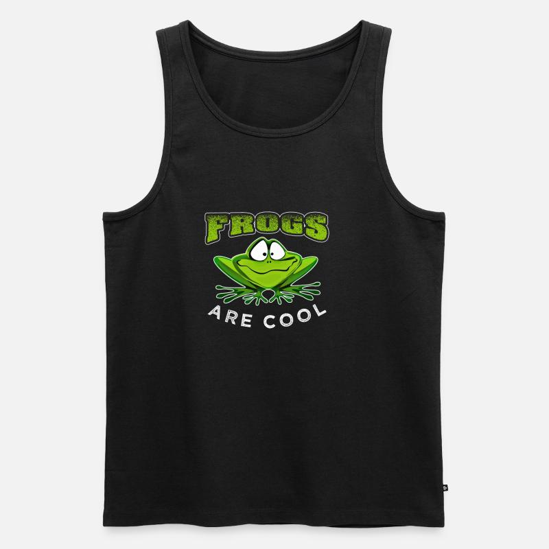 Frosch - Männer Premium Bio Tank Top - Schwarz