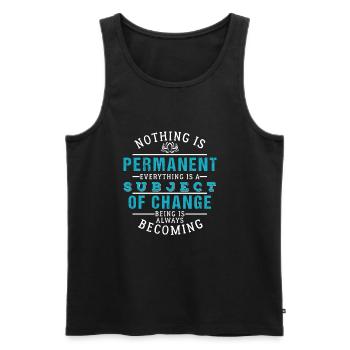 Bouddhisme - Débardeur bio Premium Homme - noir - Devant - Michal (187cm)
