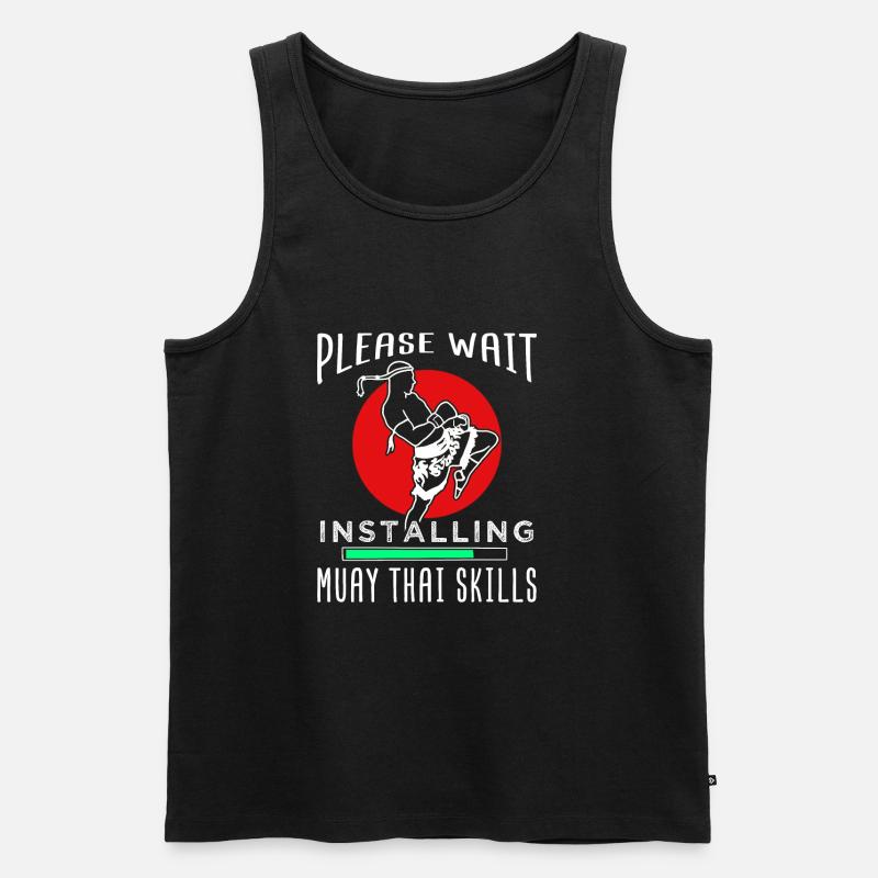 Muay Thai - Männer Premium Bio Tank Top - Schwarz