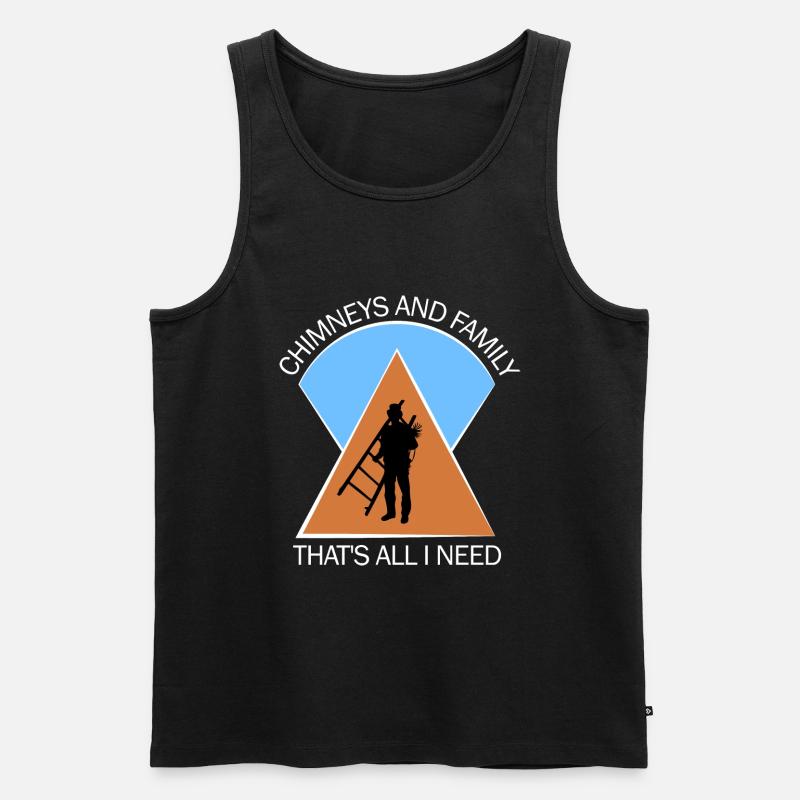 Schornsteinfeger Schlotfeger - Männer Premium Bio Tank Top - Schwarz