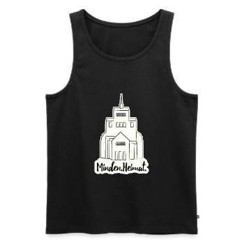 Dom Minden Heimat - Männer Premium Bio Tank Top - Schwarz - Vorne - AI Model Male 178 light (178cm)