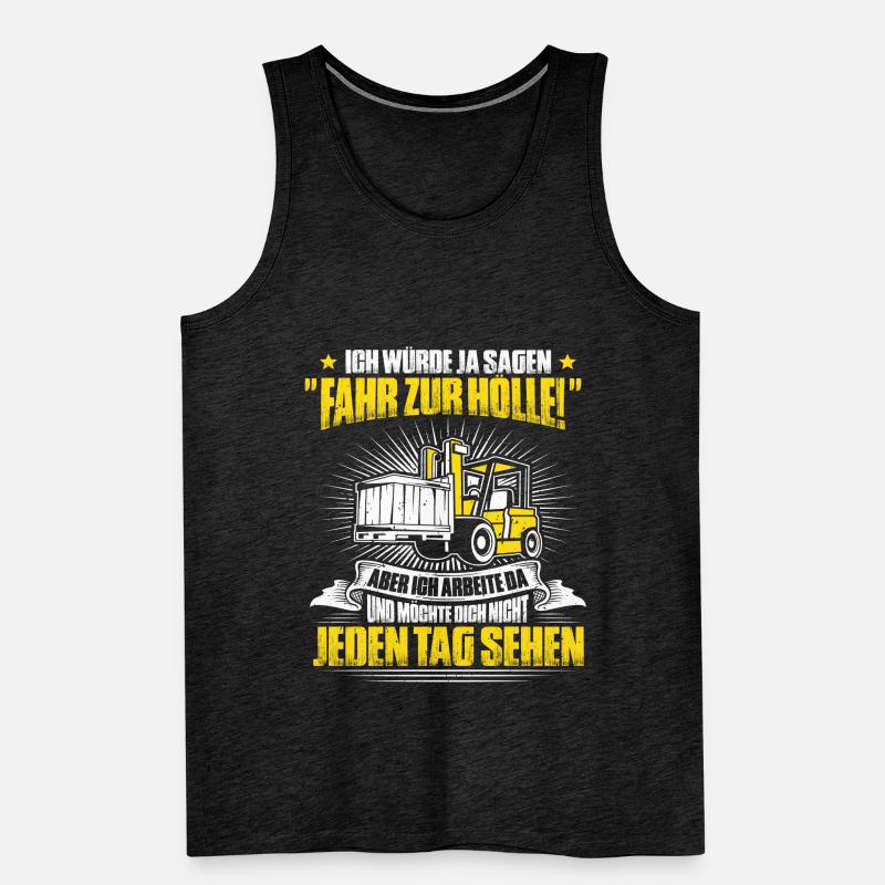 Staplerfahrer Gabelstaplerfahrer Gabelstapler Männer Premium Bio Tank Top