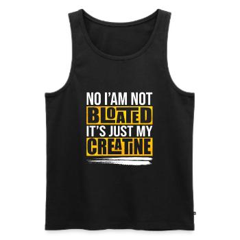 Motivation à la créatine - Débardeur bio Premium Homme - noir - Devant - AI Model Male 178 light (178cm)