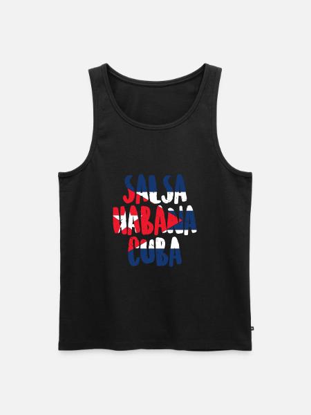 Salsa Havana Cuba - Men's Premium Organic Tank Top - black