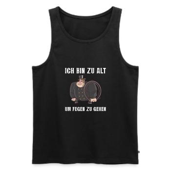 Schornsteinfeger Kaminkehrer Glück Geschenkidee - Männer Premium Bio Tank Top - Schwarz - Vorne - AI Model Male 178 light (178cm)