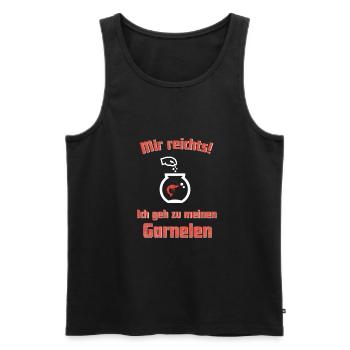 Garnelenzucht Shrimp Aquarianer Geschenkidee - Männer Premium Bio Tank Top - Schwarz - Vorne - Michal (187cm)