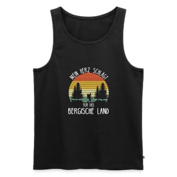 Bergische Land Köln Wuppertal Geschenkidee - Männer Premium Bio Tank Top - Schwarz - Vorne - Michal (187cm)