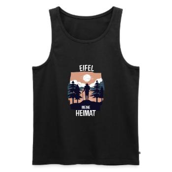 Eifel Mosel Wandern Fluss Winzer Geschenkidee - Männer Premium Bio Tank Top - Schwarz - Vorne - AI Model Male 178 light (178cm)