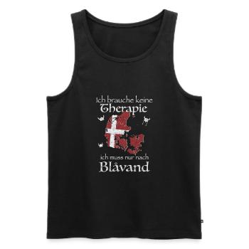 Blavand Kopenhagen Dänemark Dansk Geschenkidee - Männer Premium Bio Tank Top - Schwarz - Vorne - AI Model Male 178 light (178cm)