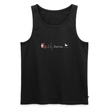Römö Kopenhagen EKG Dänemark Dansk Geschenkidee - Männer Premium Bio Tank Top - Schwarz - Vorne - AI Model Male 178 light (178cm)