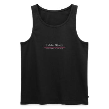 Hvide Sande Copenhague Danemark Dansk Idée cadeau - Débardeur bio Premium Homme - noir - Devant - AI Model Male 178 light (178cm)