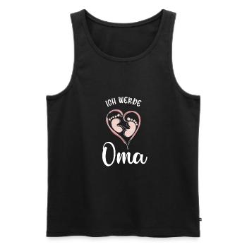 Ich werde Oma 2022 2023 Großmutter Beste Oma - Männer Premium Bio Tank Top - Schwarz - Vorne - AI Model Male 178 light (178cm)