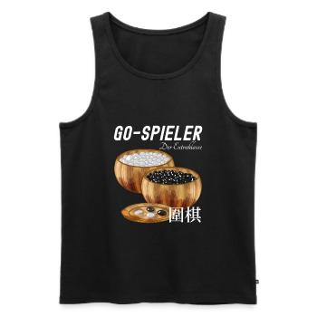 Go Spieler der Extraklasse - Männer Premium Bio Tank Top - Schwarz - Vorne - Michal (187cm)