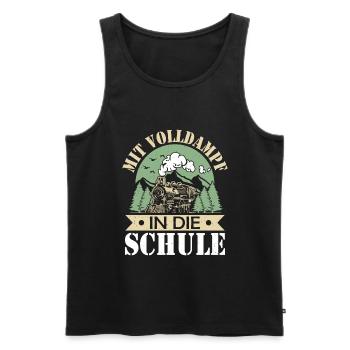 Einschulung - Männer Premium Bio Tank Top - Schwarz - Vorne - AI Model Male 178 light (178cm)