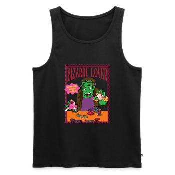 Bizarre Lover - Franky's Secret Affair - Men's Premium Organic Tank Top - black - Front - AI Model Male 178 light (178cm)