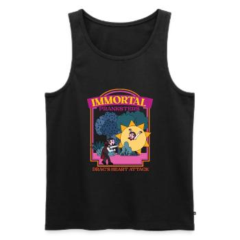 Immortal Pranksters - Drac's Heart Attack - Pranks - Männer Premium Bio Tank Top - Schwarz - Vorne - AI Model Male 178 light (178cm)