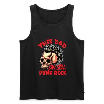 This Dad Can Still Punk Rock - Gothic - Concert - - Men's Premium Organic Tank Top - black - Front - AI Model Male 178 light (178cm)