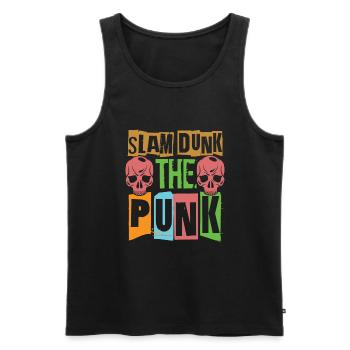 Slam Dunk The Punk - Gothique - Concert - Grunge - Débardeur bio Premium Homme - noir - Devant - AI Model Male 178 light (178cm)