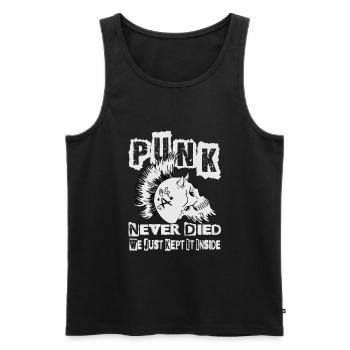 Punk Never Died We Just Kept It Inside - Gothic - - Men's Premium Organic Tank Top - black - Front - AI Model Male 178 light (178cm)