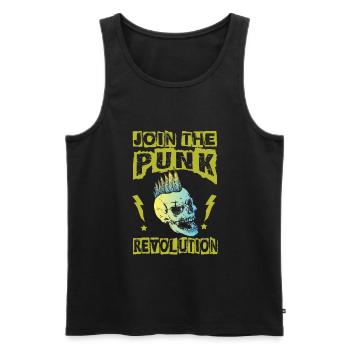 Rejoignez The Punk Revolution - Gothique - Concert - Goth - Débardeur bio Premium Homme - noir - Devant - Michal (187cm)
