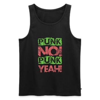 Punk Non! Punk oui ! - Gothique - Concert - Goth - Fu - Débardeur bio Premium Homme - noir - Devant - Michal (187cm)