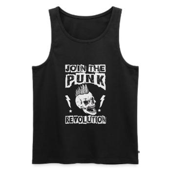 Rejoignez The Punk Revolution - Gothique - Concert - Goth - Débardeur bio Premium Homme - noir - Devant - Michal (187cm)