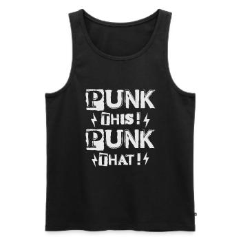Punk Ça! Punk ça ! - Gothique - Gothique - Concert - Débardeur bio Premium Homme - noir - Devant - Michal (187cm)