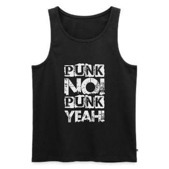Punk Non! Punk oui ! - Gothique - Concert - Goth - Fu - Débardeur bio Premium Homme - noir - Devant - Michal (187cm)
