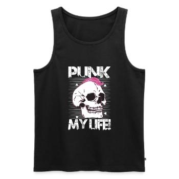 Punk Ma Vie! - Gothique - Gothique - Concert - Drôle - Débardeur bio Premium Homme - noir - Devant - Michal (187cm)