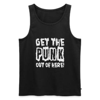 Sortez le punk d’ici! - Gothique - Gothique - Concer - Débardeur bio Premium Homme - noir - Devant - Michal (187cm)