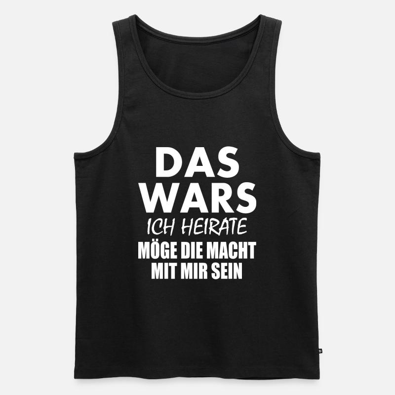 Das wars - Männer Premium Bio Tank Top - Schwarz