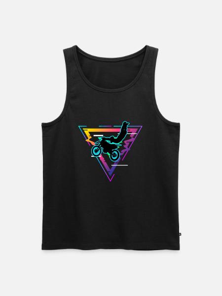 motocross - Men's Premium Organic Tank Top - black