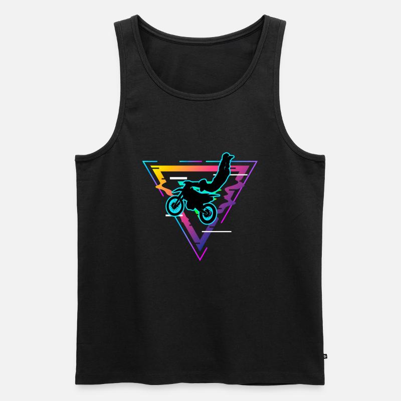 motocross - Männer Premium Bio Tank Top - Schwarz