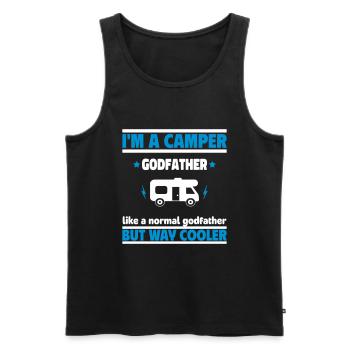 Sponsor camper, much cooler than a normal sponsor - Men's Premium Organic Tank Top - black - Front - Michal (187cm)
