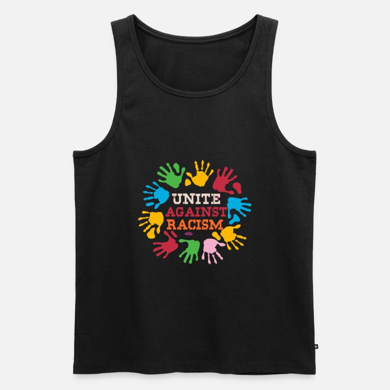 Antirassismus - Männer Premium Bio Tank Top - Schwarz