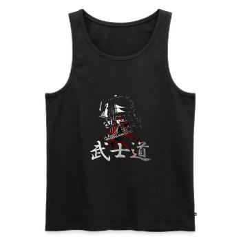 Japanisches Symbol Kanji für Bushido - Männer Premium Bio Tank Top - Schwarz - Vorne - AI Model Male 178 light (178cm)
