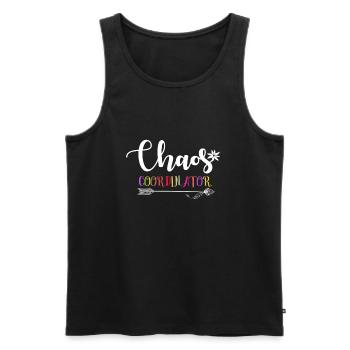 Chaos Koordinator Funny Manager Vorschullehrer - Männer Premium Bio Tank Top - Schwarz - Vorne - Michal (187cm)