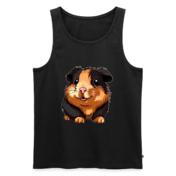 Meerschweinchen für eine Meerschweinchen - Männer Premium Bio Tank Top - Schwarz - Vorne - Michal (187cm)