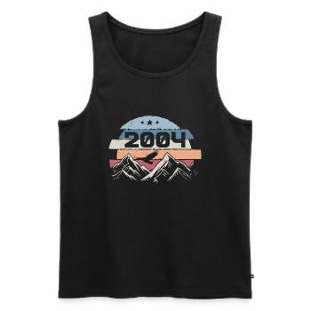 Original 2004 Jahrgang 2004 Geburtstag 2004 - Männer Premium Bio Tank Top - Schwarz - Vorne - AI Model Male 178 light (178cm)