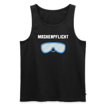 Apnoetaucher Freitaucher Freediver Scuba Taucher - Männer Premium Bio Tank Top - Schwarz - Vorne - AI Model Male 178 light (178cm)