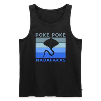 Apnea Diver Freediver Scuba Diver - Men's Premium Organic Tank Top - black - Front - AI Model Male 178 light (178cm)