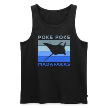 Apnea Diver Freediver Scuba Diver - Men's Premium Organic Tank Top - black - Front - AI Model Male 178 light (178cm)
