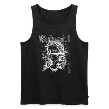 Occult Goth Gothic Punk Grunge - Men's Premium Organic Tank Top - black - Front - Michal (187cm)