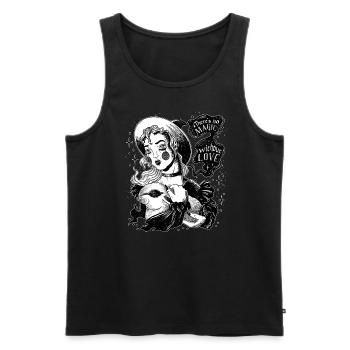 Occult Goth Gothique Punk Grunge - Débardeur bio Premium Homme - noir - Devant - Michal (187cm)