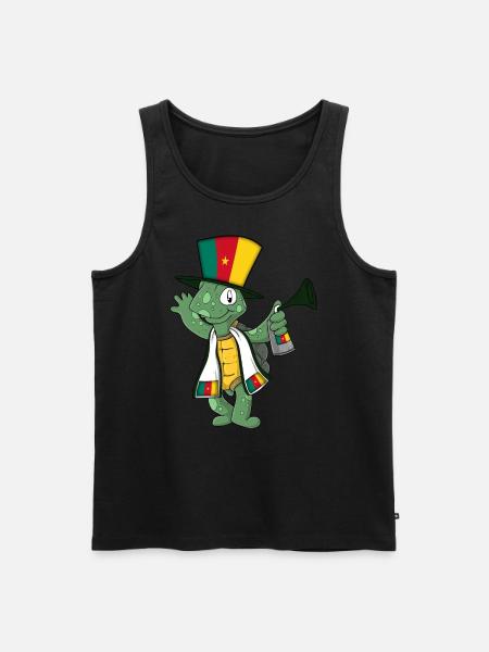 Cameroon Fan Turtle - Men's Premium Organic Tank Top - black