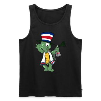 Costa Rican Fan Tortoise - Men's Premium Organic Tank Top - black - Front - Michal (187cm)
